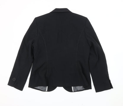 Marks and Spencer Womens Black Size 16 Blazer Jacket Workwear