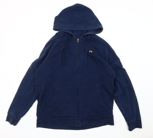 Under Armour Men’s Blue XL Full Zip Hoodie Sweatshirt Relaxed Fit