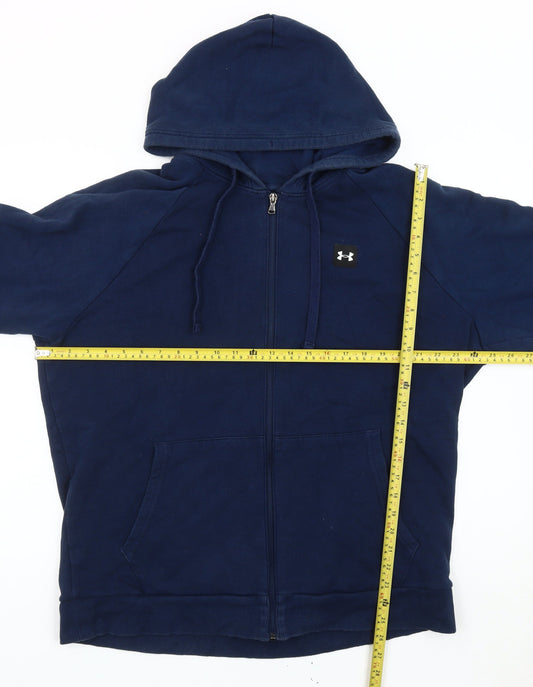 Under Armour Men’s Blue XL Full Zip Hoodie Sweatshirt Relaxed Fit