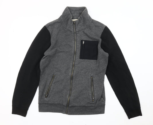Mens UK Size S Hollister Grey Basic Jacket