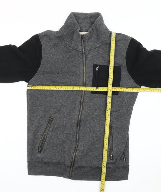 Mens UK Size S Hollister Grey Basic Jacket