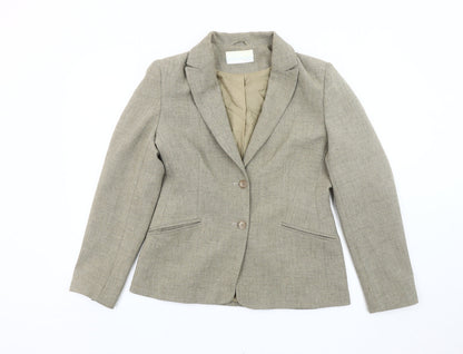 Womens UK Size 12 AMARANTO Regular Beige Blazer