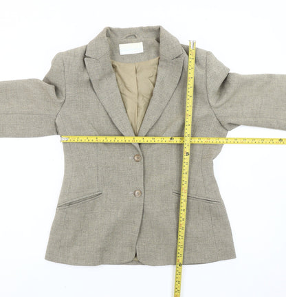 Womens UK Size 12 AMARANTO Regular Beige Blazer