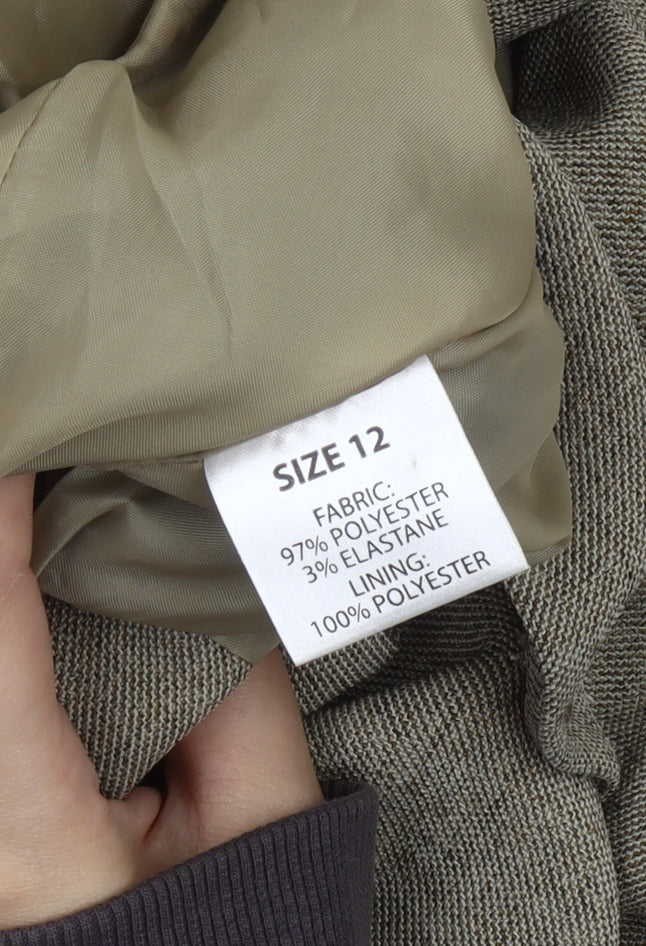 Womens UK Size 12 AMARANTO Regular Beige Blazer
