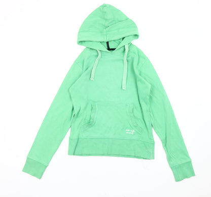 Soulcal Women’s Green Pullover Hoodie Size 8 Cotton Logo Casual