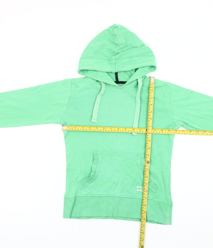 Soulcal Women’s Green Pullover Hoodie Size 8 Cotton Logo Casual