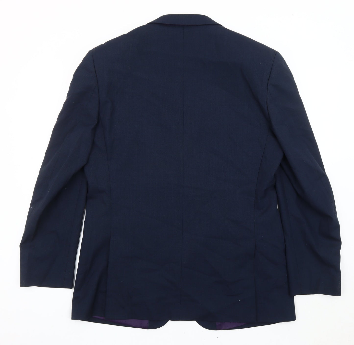 Charlie Allen for George Men's Navy Blue 40R Wool Blend Blazer
