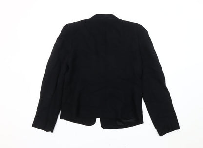Caroll Womens Black Size 14 Regular Fit Blazer Jacket