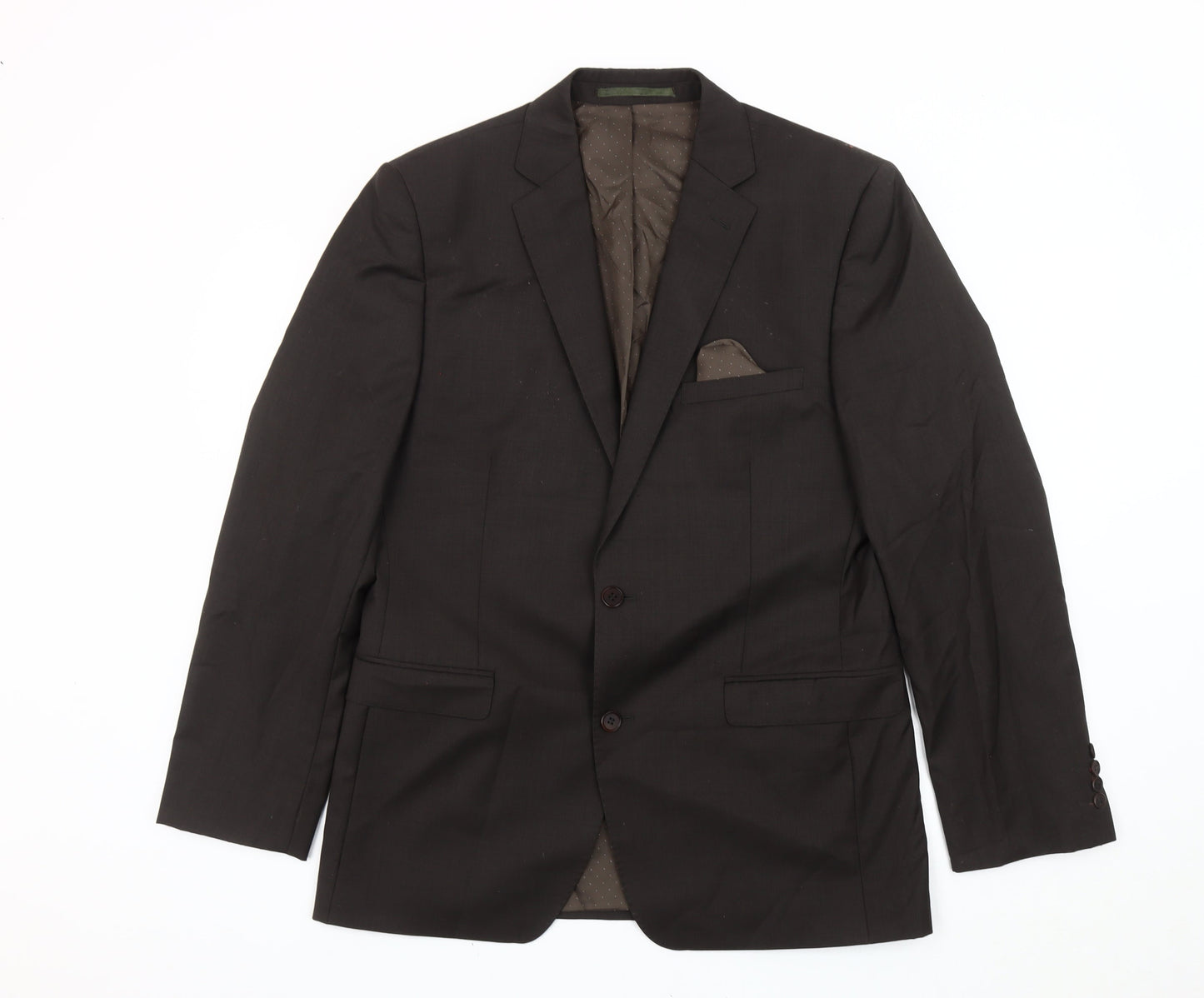 Mens UK Size 40 French Connection Regular Brown Suit Jacket