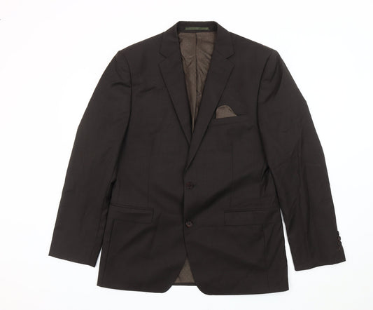 Mens UK Size 40 French Connection Regular Brown Suit Jacket