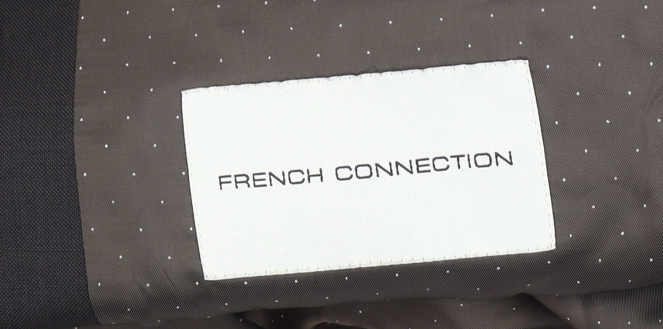 Mens UK Size 40 French Connection Regular Brown Suit Jacket