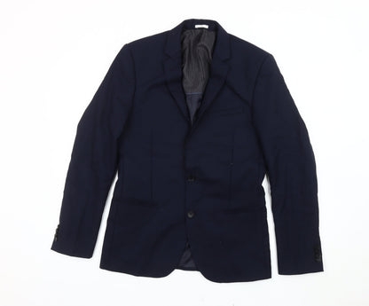 Mens UK Size 36 Jules Regular Blue Suit Jacket