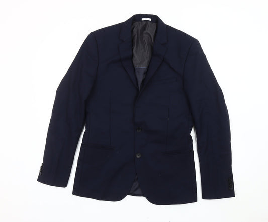 Mens UK Size 36 Jules Regular Blue Suit Jacket