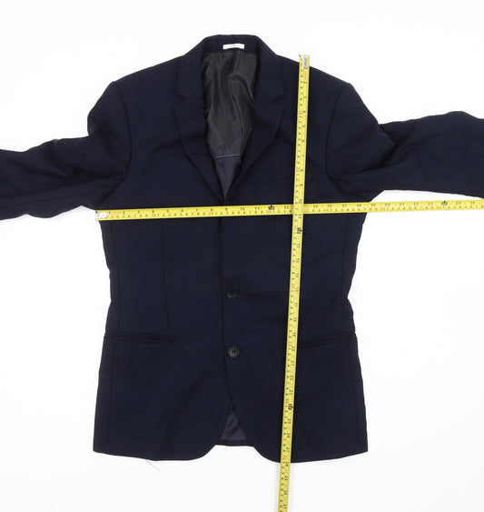 Mens UK Size 36 Jules Regular Blue Suit Jacket