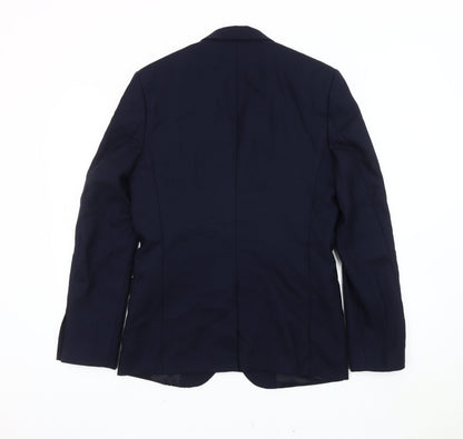 Mens UK Size 36 Jules Regular Blue Suit Jacket