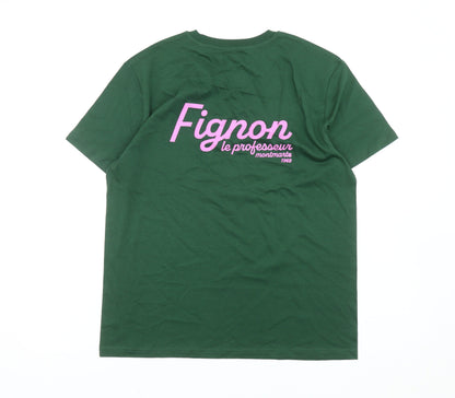 Stanley/Stella Men’s Green S Graphic Logo Cotton T-Shirt