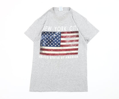 Mens UK Size S Delta Grey  T-Shirt