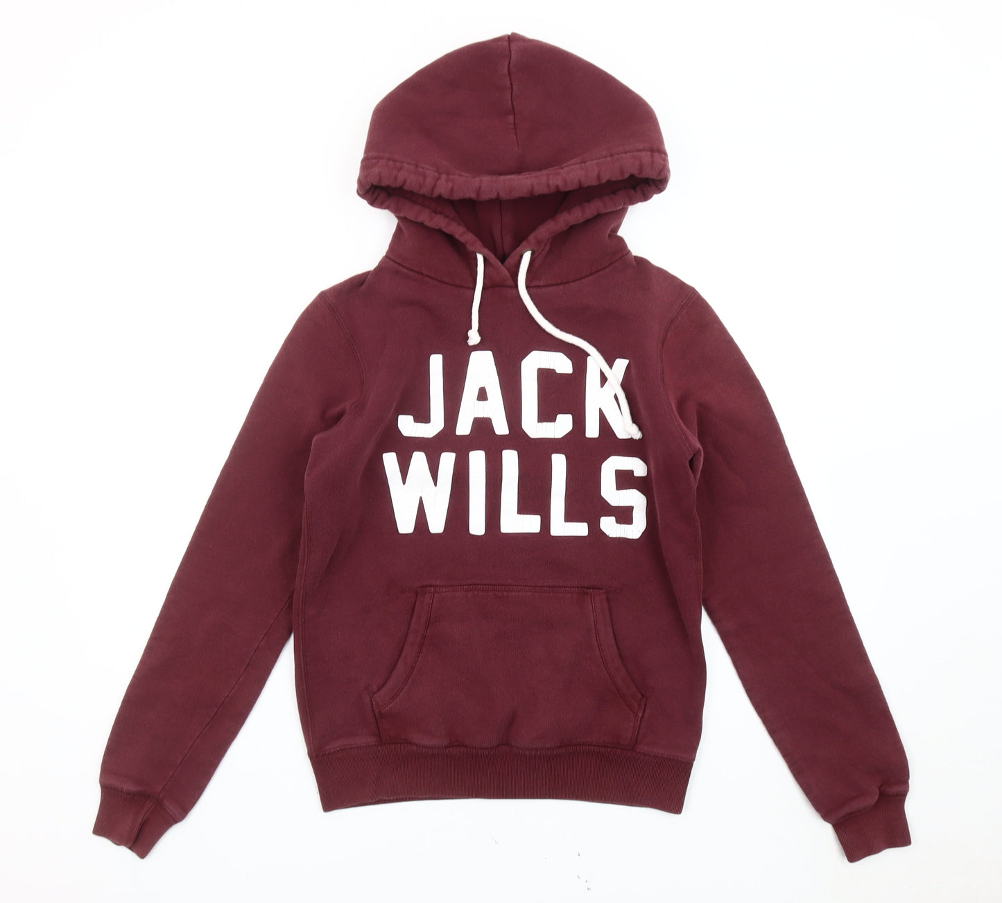 Womens UK Size 8 Jack Wills Red Pullover Hoodie