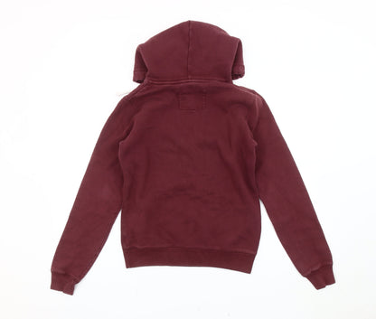 Womens UK Size 8 Jack Wills Red Pullover Hoodie
