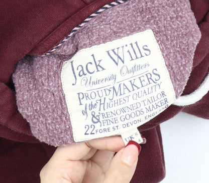 Womens UK Size 8 Jack Wills Red Pullover Hoodie