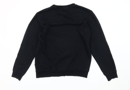 Mens UK Size M PUMA Black Pullover Sweatshirt
