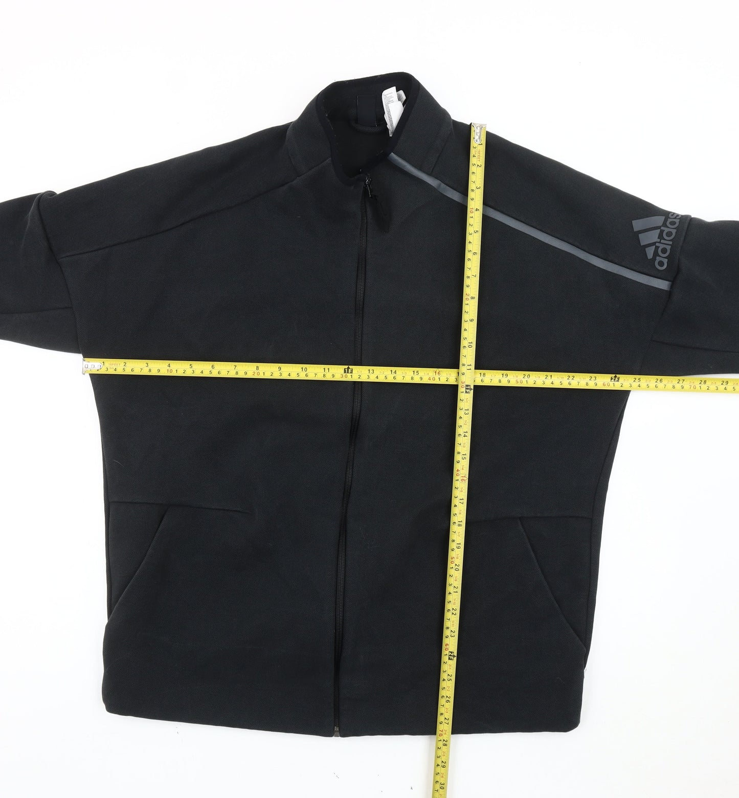 Adidas Men’s Black XL Basic Jacket Full Zip Sports Training