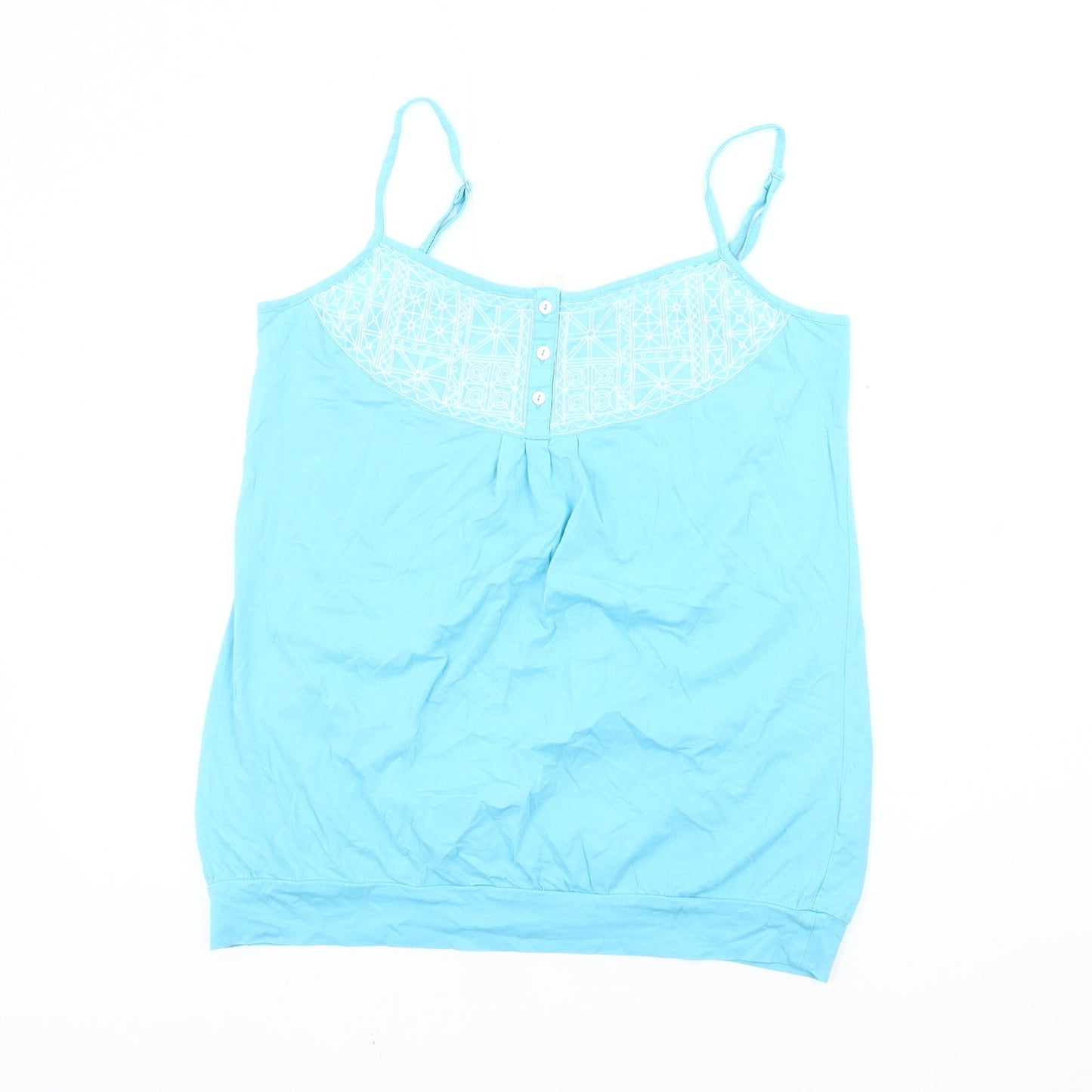Womens UK Size L Monsoon Blue Camisole Tank