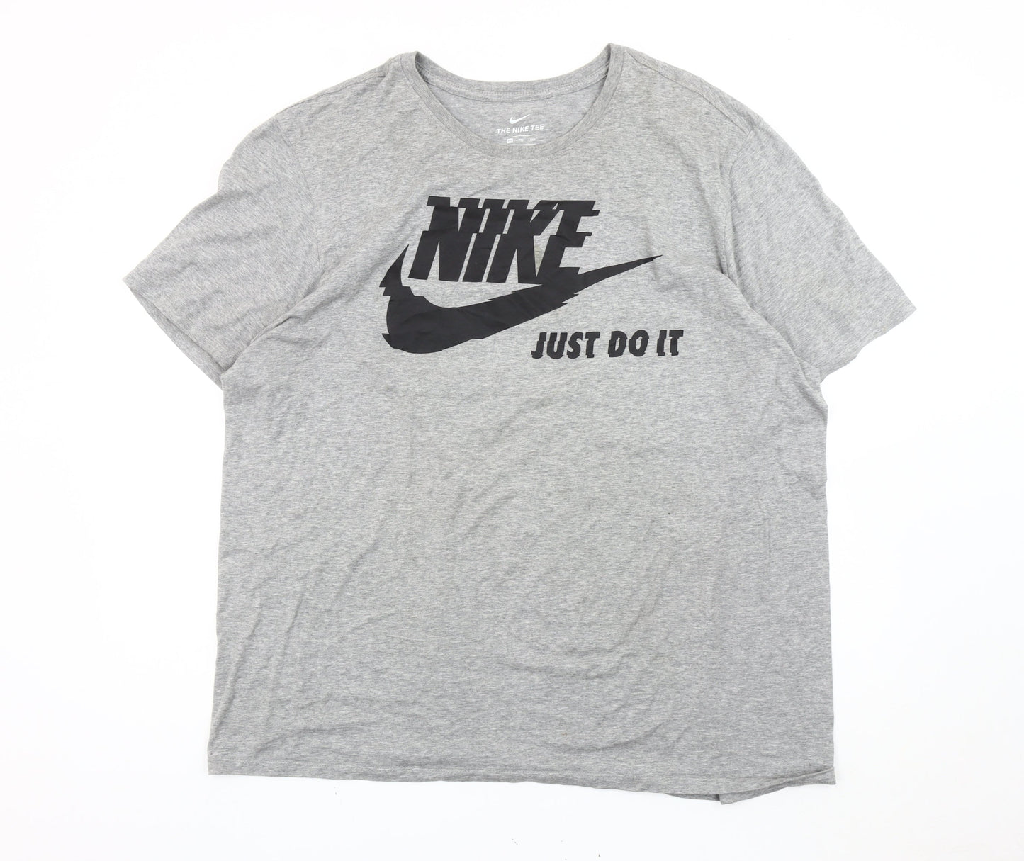 Nike Men’s Grey 2XL Athletic Fit Short Sleeve Sports T-Shirt