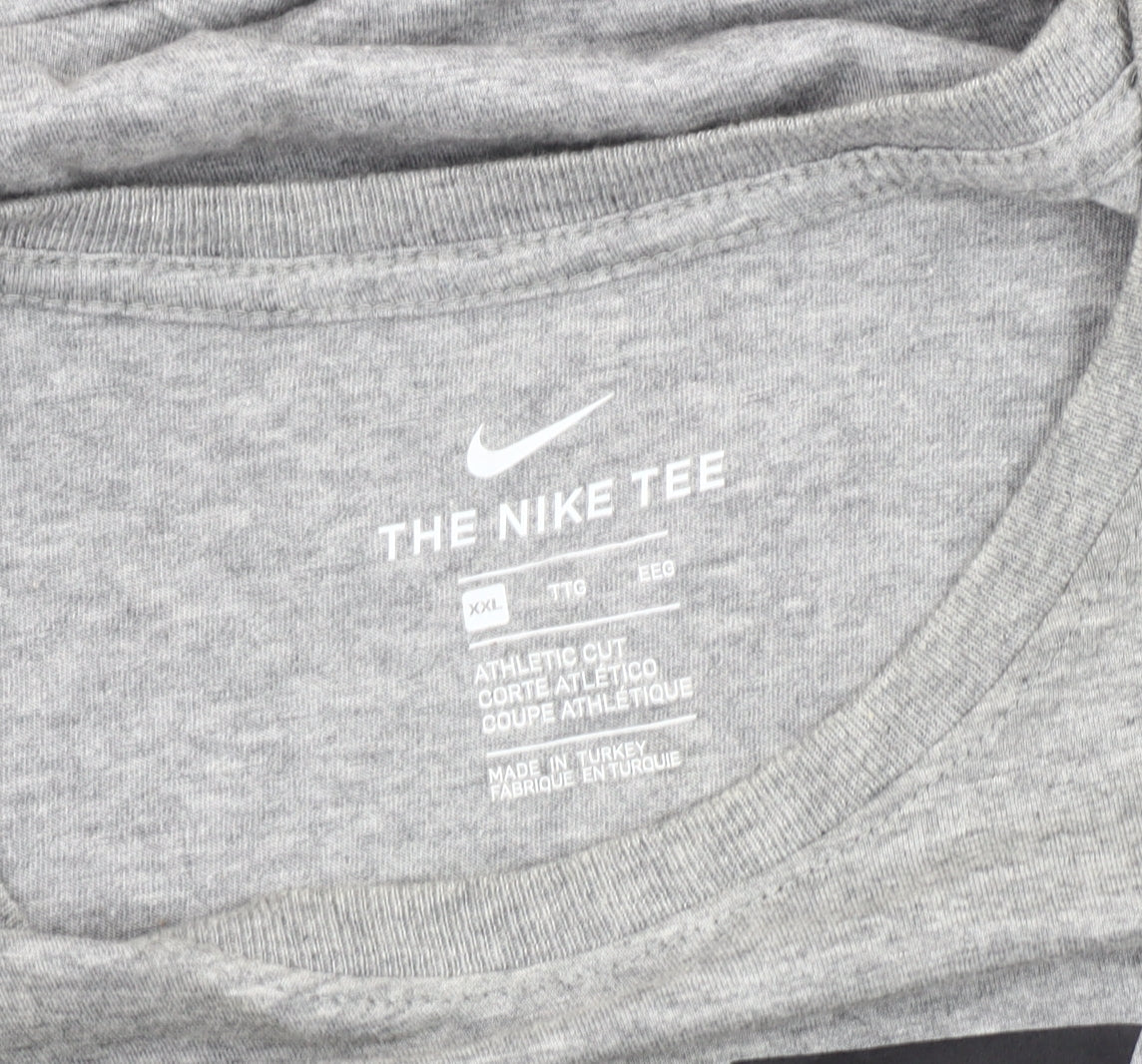 Nike Men’s Grey 2XL Athletic Fit Short Sleeve Sports T-Shirt