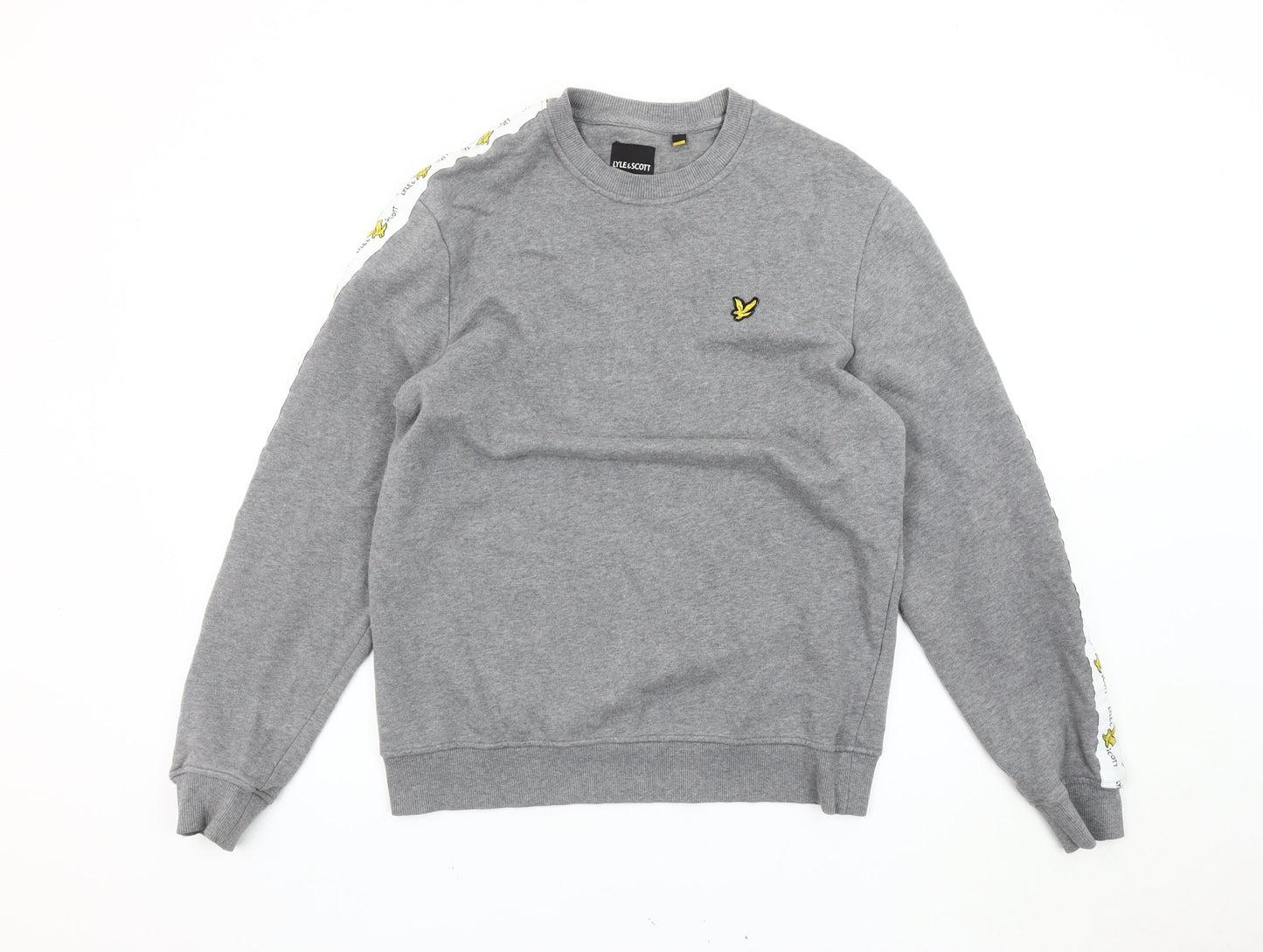 Mens UK Size M Lyle & Scott Grey Pullover Sweatshirt