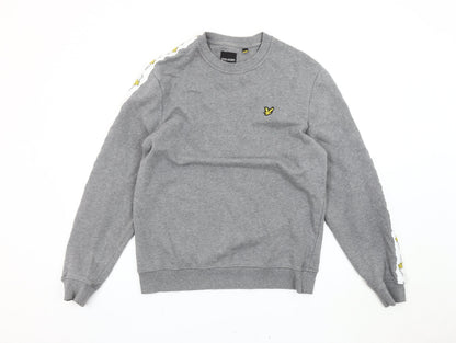 Mens UK Size M Lyle & Scott Grey Pullover Sweatshirt