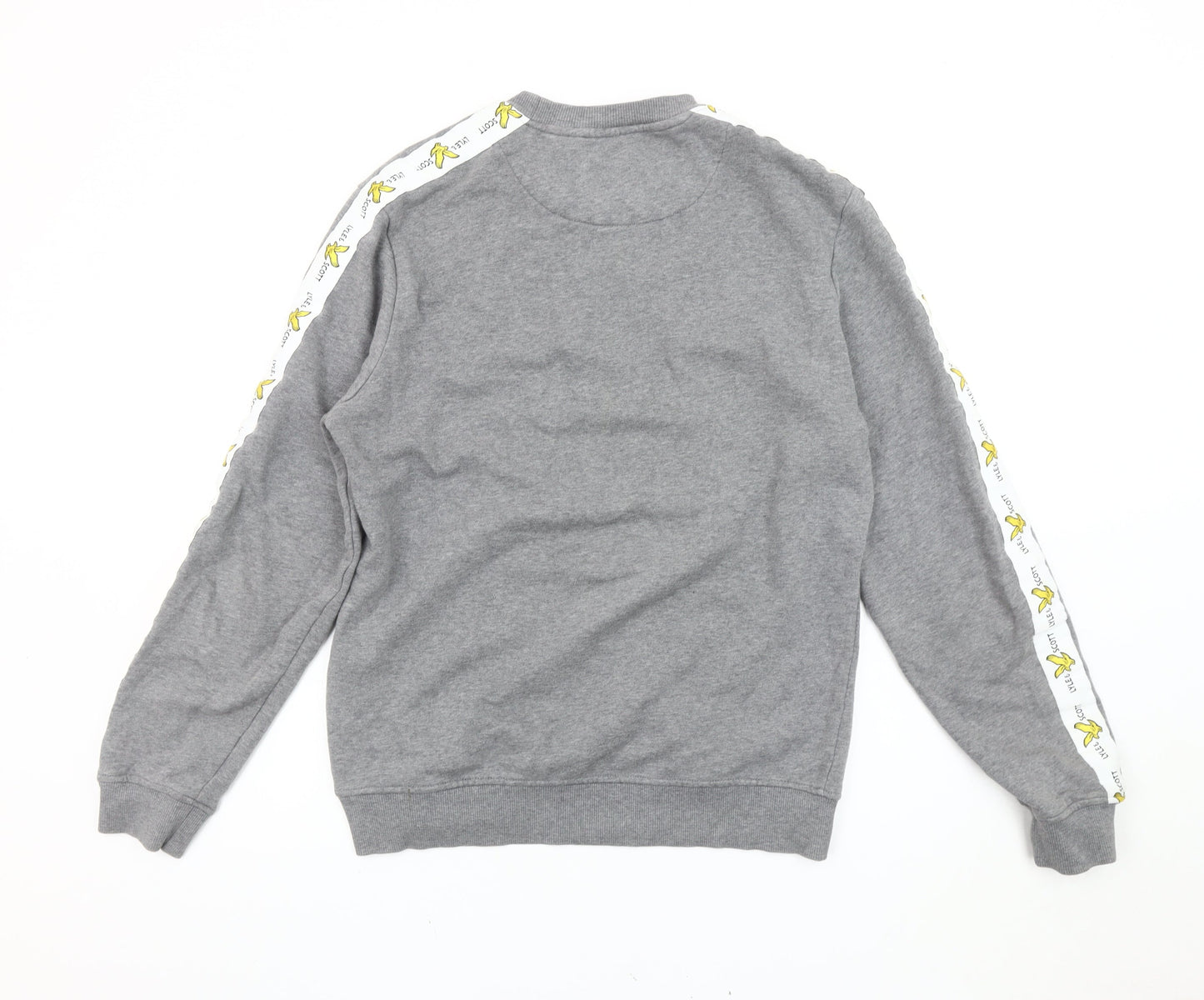 Mens UK Size M Lyle & Scott Grey Pullover Sweatshirt