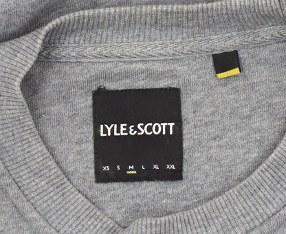 Mens UK Size M Lyle & Scott Grey Pullover Sweatshirt