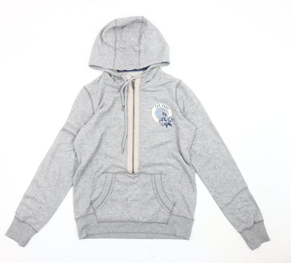 Womens UK Size 12 Fat Face Grey Pullover Hoodie