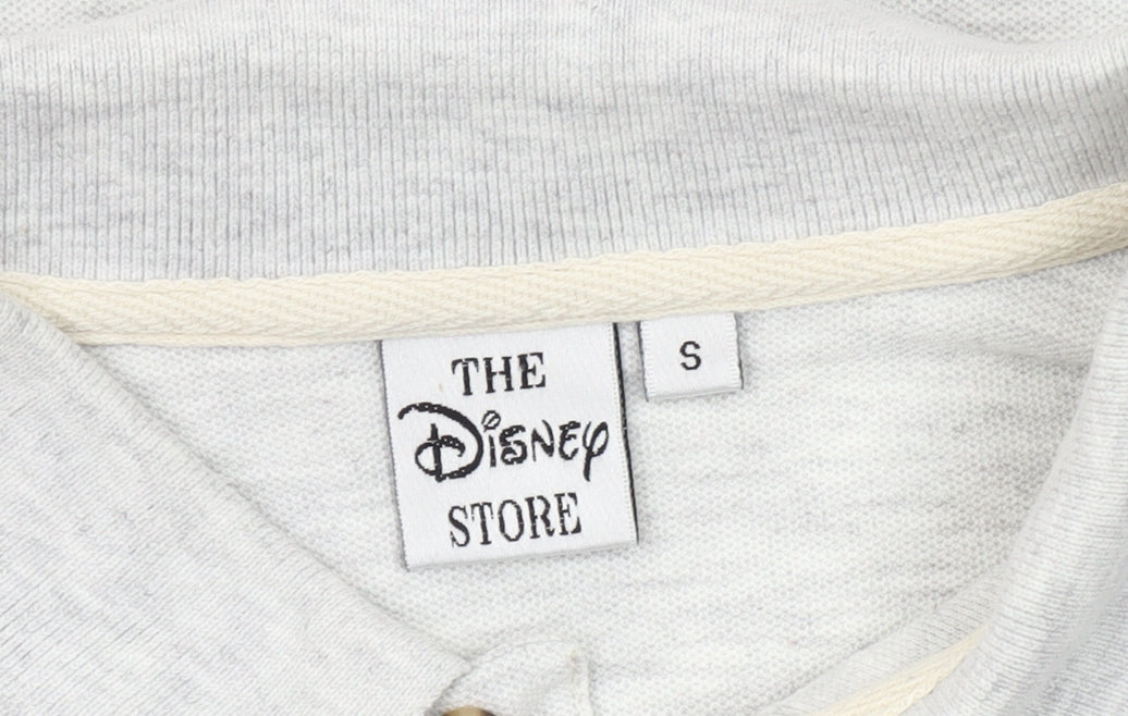 The Disney Store Men’s Grey Polo Shirt S Embroidered Mickey Logo