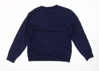 True Religion Men’s Blue Medium Pullover Sweatshirt Graphic Logo