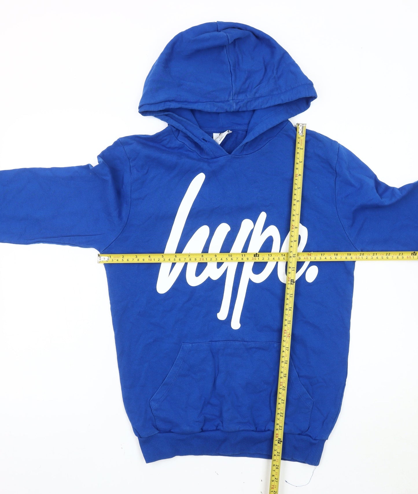 Mens UK Size S Hype Blue Pullover Hoodie