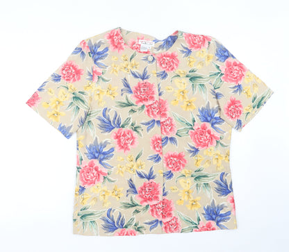Womens UK Size 8 Talbots Multicoloured Basic Blouse