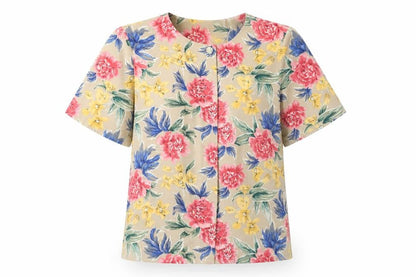 Womens UK Size 8 Talbots Multicoloured Basic Blouse