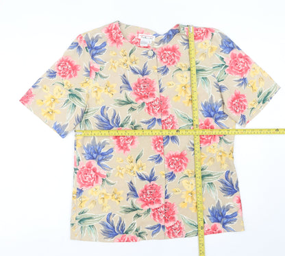Womens UK Size 8 Talbots Multicoloured Basic Blouse