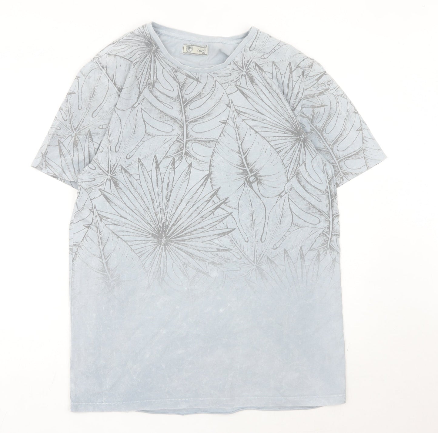Womens UK Size L NEXT Blue Basic T-Shirt