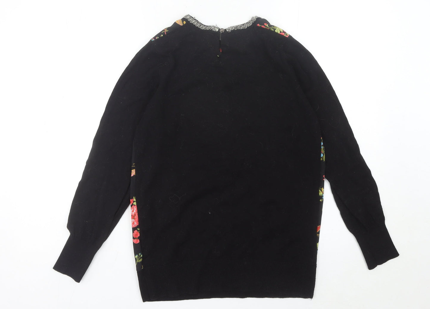 Womens UK Size S Oasis Black Pullover Jumper
