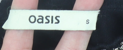 Womens UK Size S Oasis Black Pullover Jumper