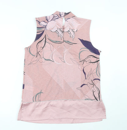 Womens UK Size 12 NEXT Pink Tunic Blouse
