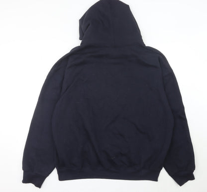 Mens UK Size L boohooMAN Black Pullover Hoodie