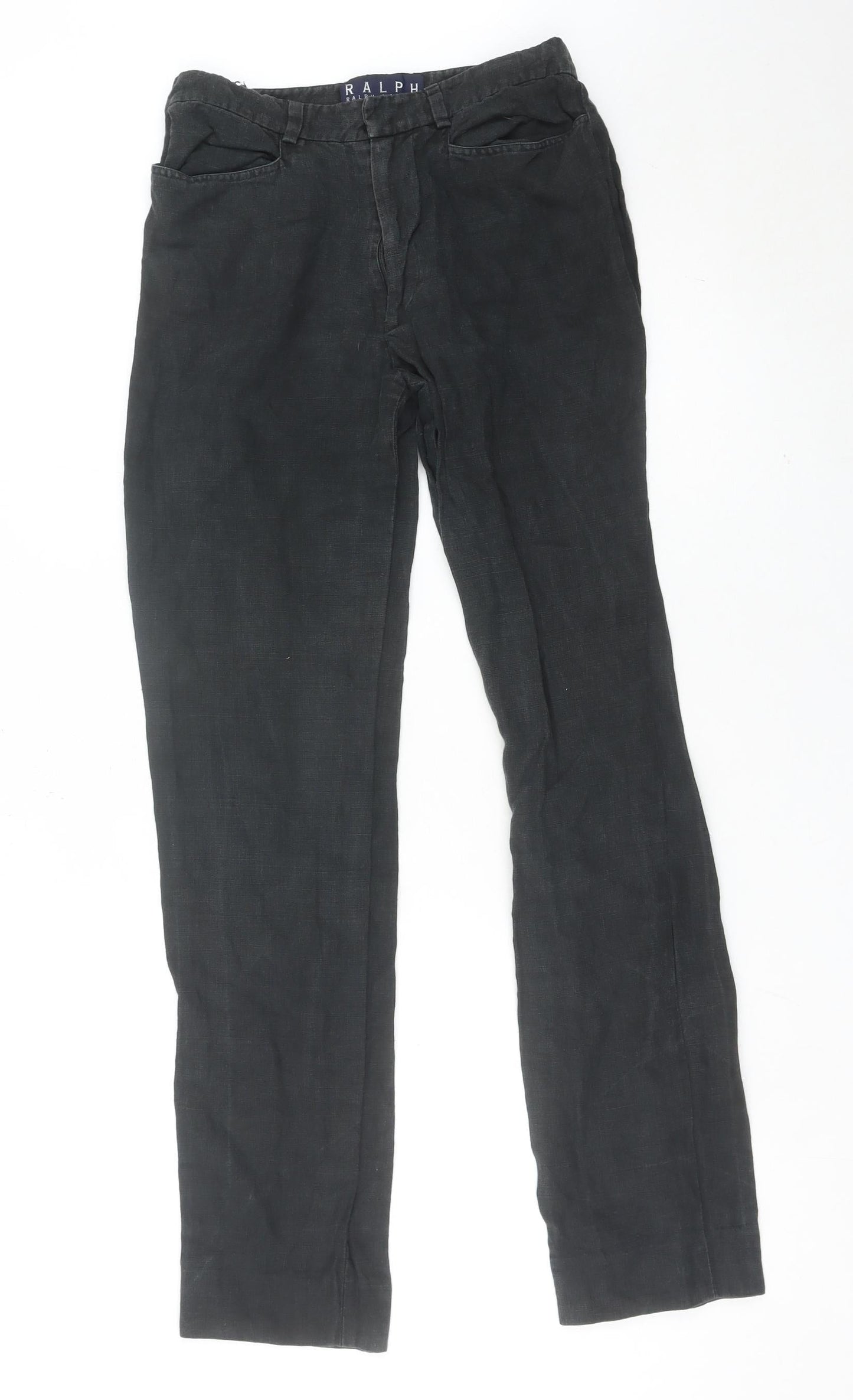Womens UK Size 4 Ralph Lauren Classic Fit CasualBusinessTravel Black Trousers