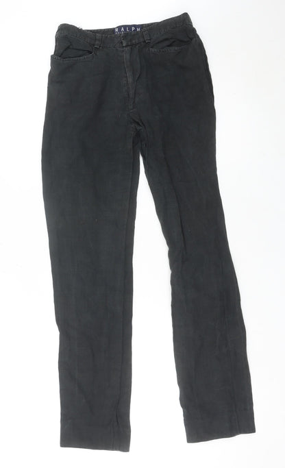 Womens UK Size 4 Ralph Lauren Classic Fit CasualBusinessTravel Black Trousers