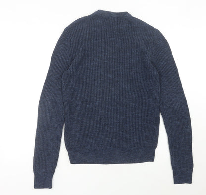 Next Men’s Blue Cable-Knit Cotton Blend Jumper Size M