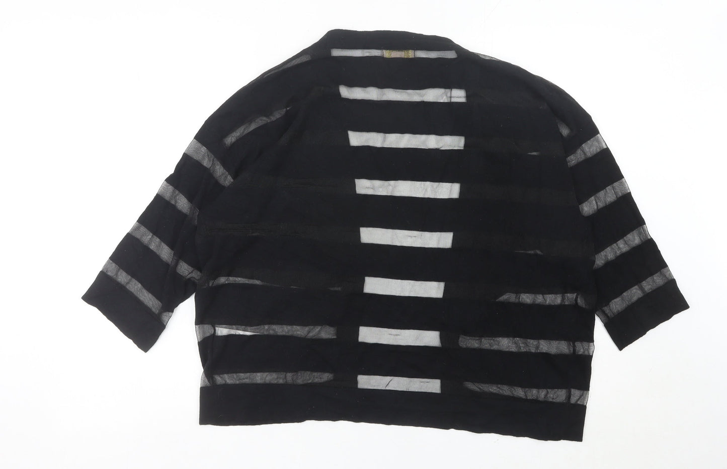 Womens UK Size 18 Plum Tree Black Cardigan Jumper