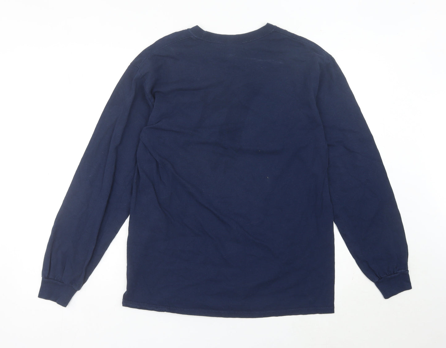 Mens UK Size M Gildan Blue  T-Shirt